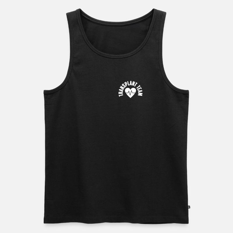 Transplant Team - Männer Premium Bio Tank Top - Schwarz