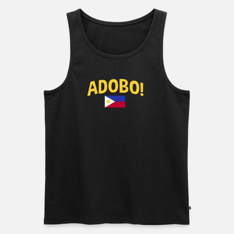 Conception de drapeau Adobo philippin - Débardeur bio Premium Homme - noir