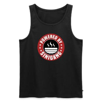 Unterstützt Von Sinigang - Männer Premium Bio Tank Top - Schwarz - Vorne - AI Model Male 178 light (178cm)