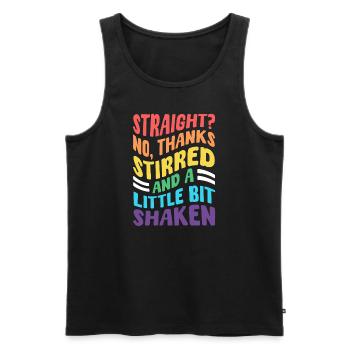 Funny Lgbtq Pride Month T-Shirt - Men's Premium Organic Tank Top - black - Front - Michal (187cm)