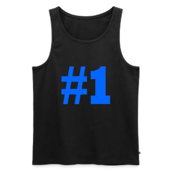 #1 - Männer Premium Bio Tank Top - Schwarz - Vorne - AI Model Male 178 light (178cm)
