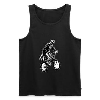 vélo - Débardeur bio Premium Homme - noir - Devant - Michal (187cm)