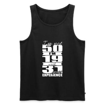 Geburtstag 50 Jahre - Männer Premium Bio Tank Top - Schwarz - Vorne - Michal (187cm)