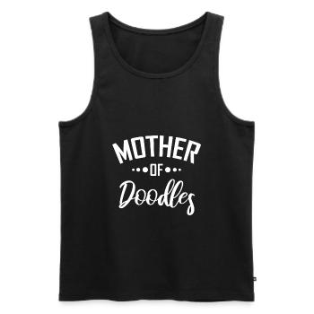 Doodle - Men's Premium Organic Tank Top - black - Front - AI Model Male 178 light (178cm)
