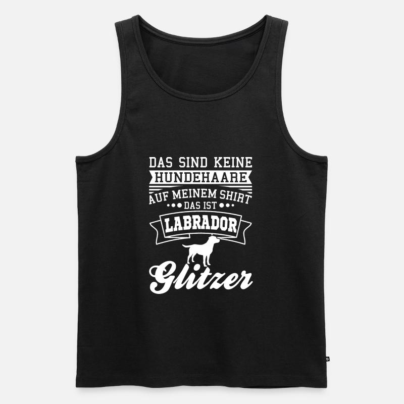 Labrador - Männer Premium Bio Tank Top - Schwarz