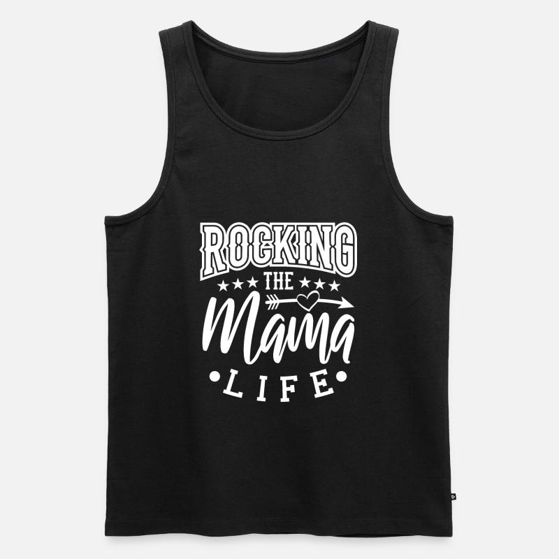Mama - Männer Premium Bio Tank Top - Schwarz