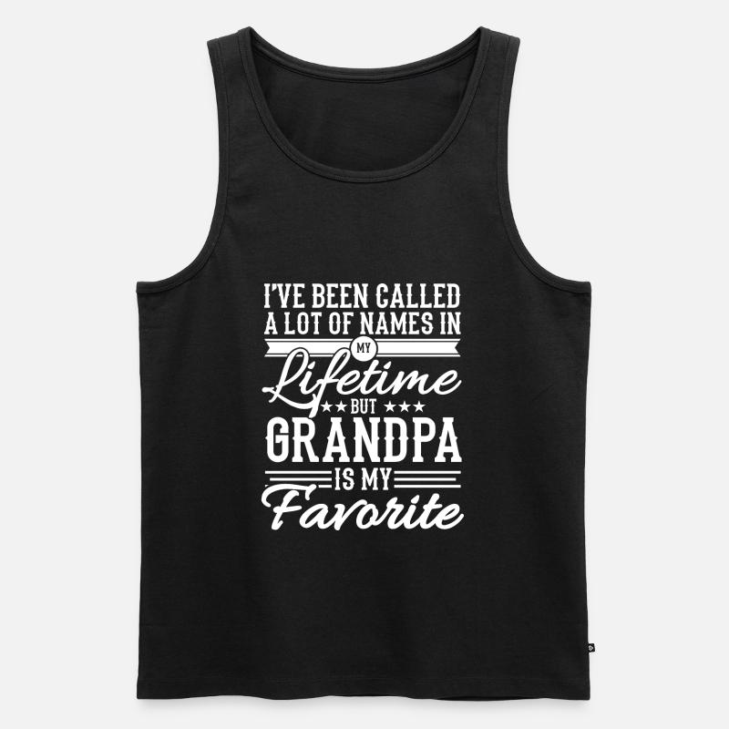 Opa - Männer Premium Bio Tank Top - Schwarz