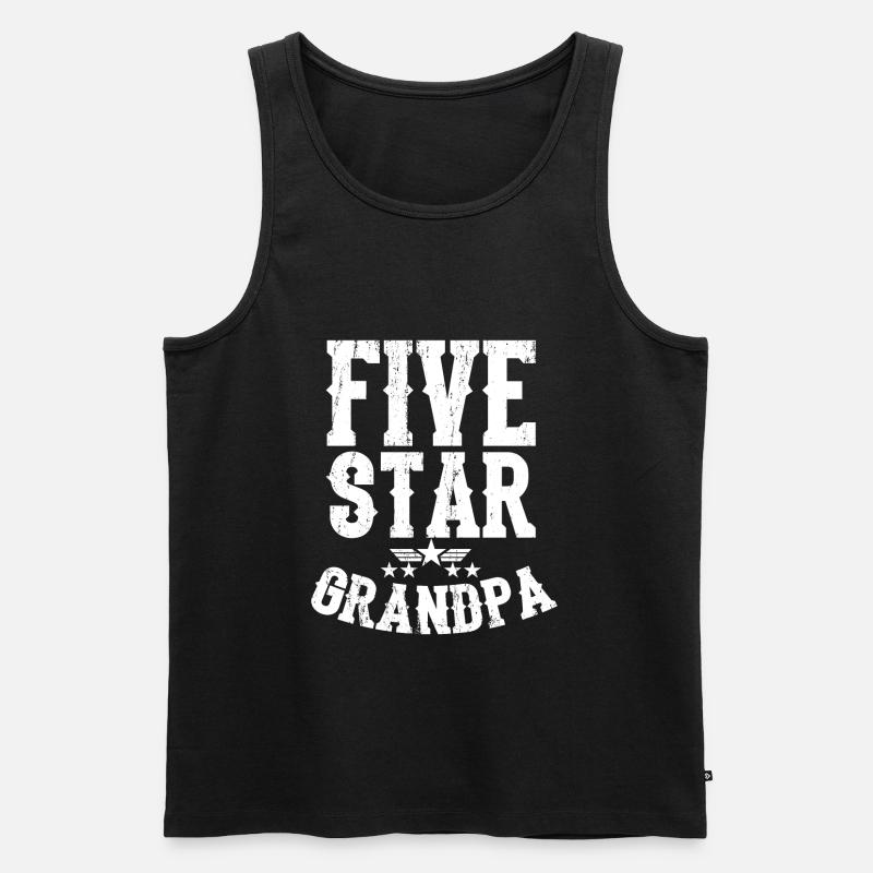Opa - Männer Premium Bio Tank Top - Schwarz
