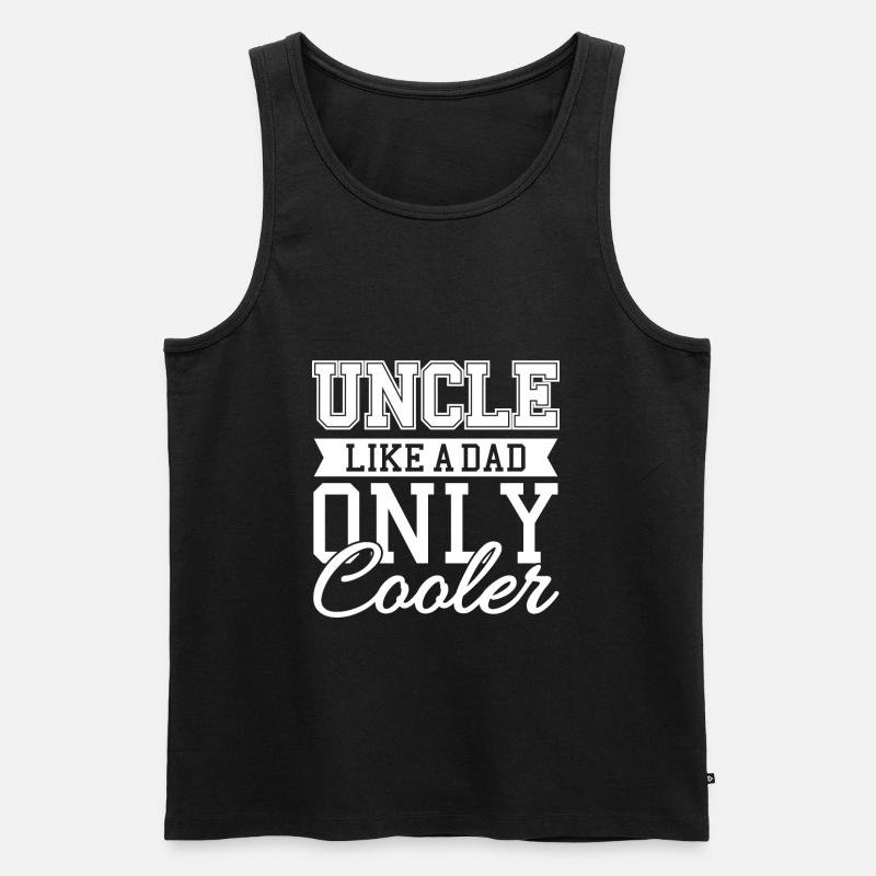 Onkel - Männer Premium Bio Tank Top - Schwarz