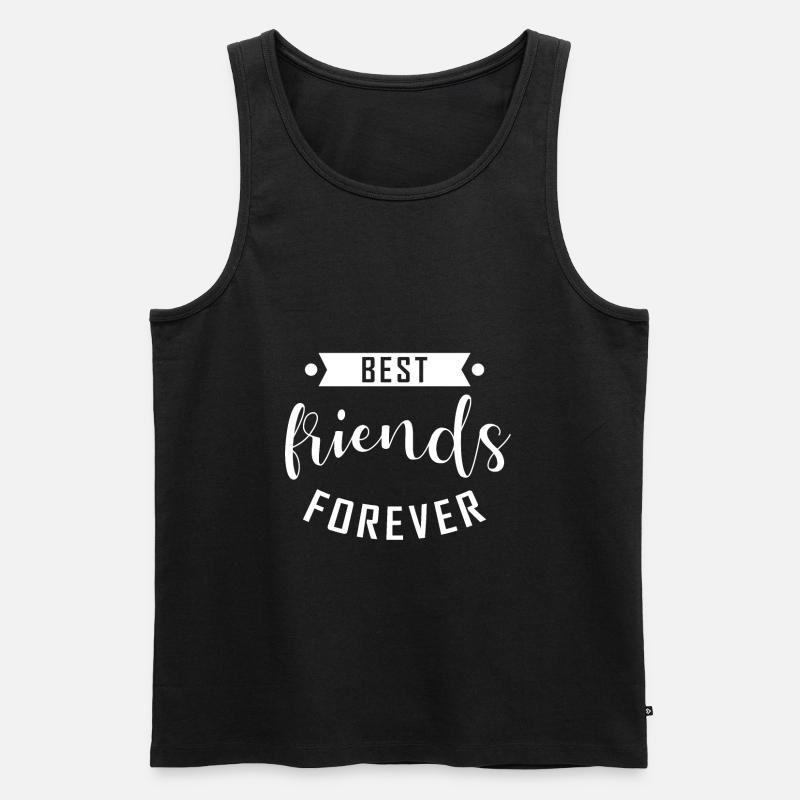 Freundschaft - Männer Premium Bio Tank Top - Schwarz