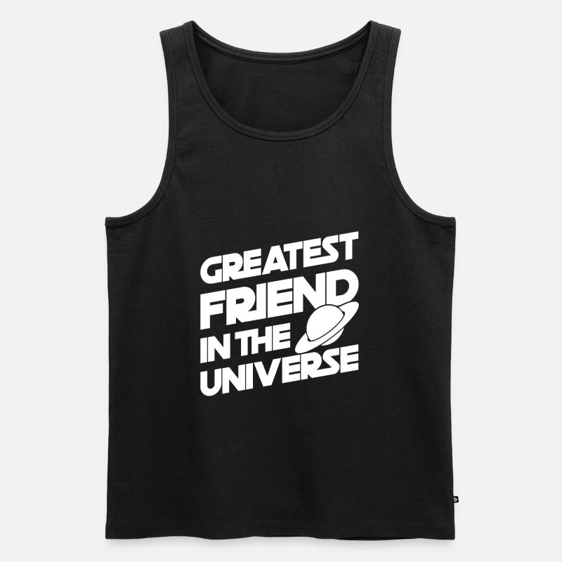 Freundschaft - Männer Premium Bio Tank Top - Schwarz