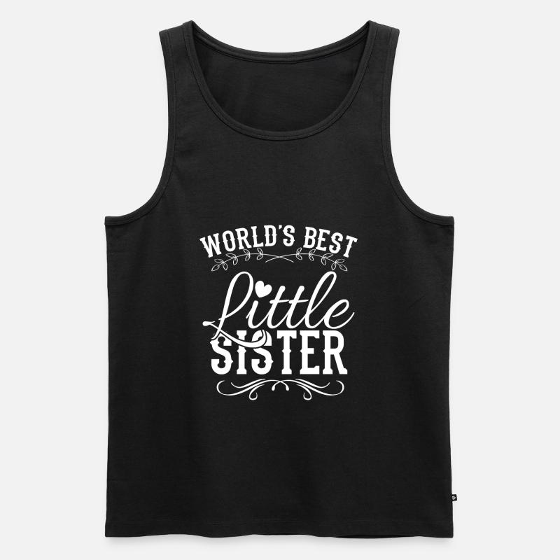 Schwester - Männer Premium Bio Tank Top - Schwarz