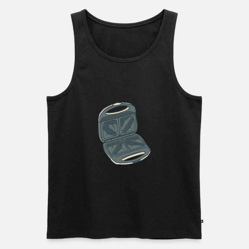 Sandwichmaker - Männer Premium Bio Tank Top - Schwarz
