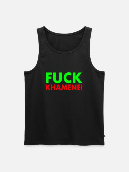 Fuck khamenei Chamenei - iran - Men's Premium Organic Tank Top - black