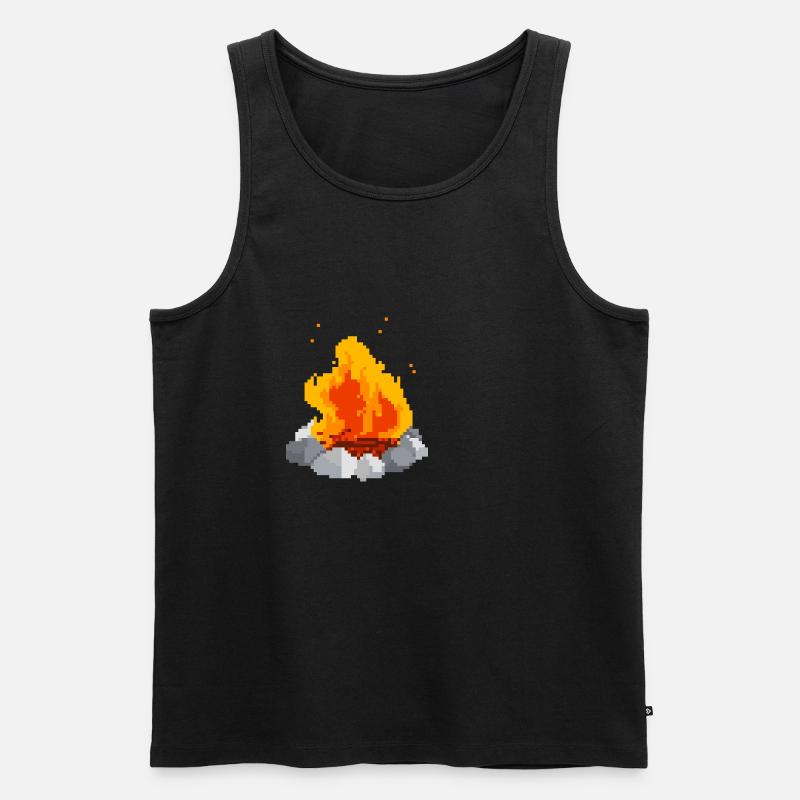Pixel fire pixel fire - Men's Premium Organic Tank Top - undefined