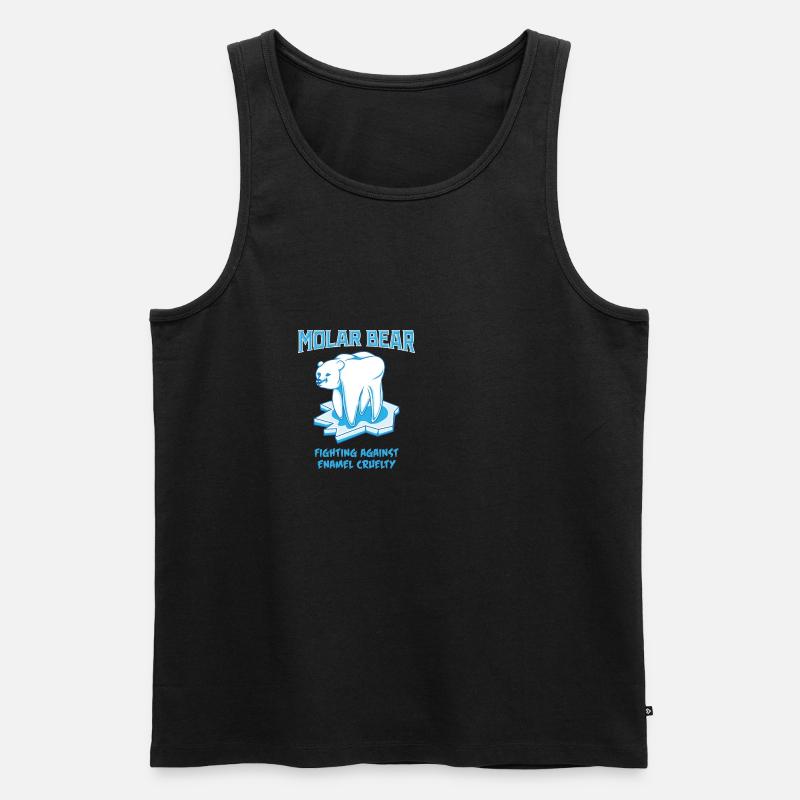 Backenzahn Bär . - Geschenk - Männer Premium Bio Tank Top - undefined