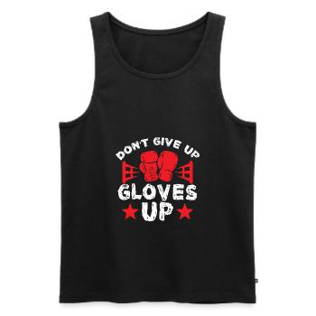 boxing gloves - Men's Premium Organic Tank Top - black - Front - Michal (187cm)