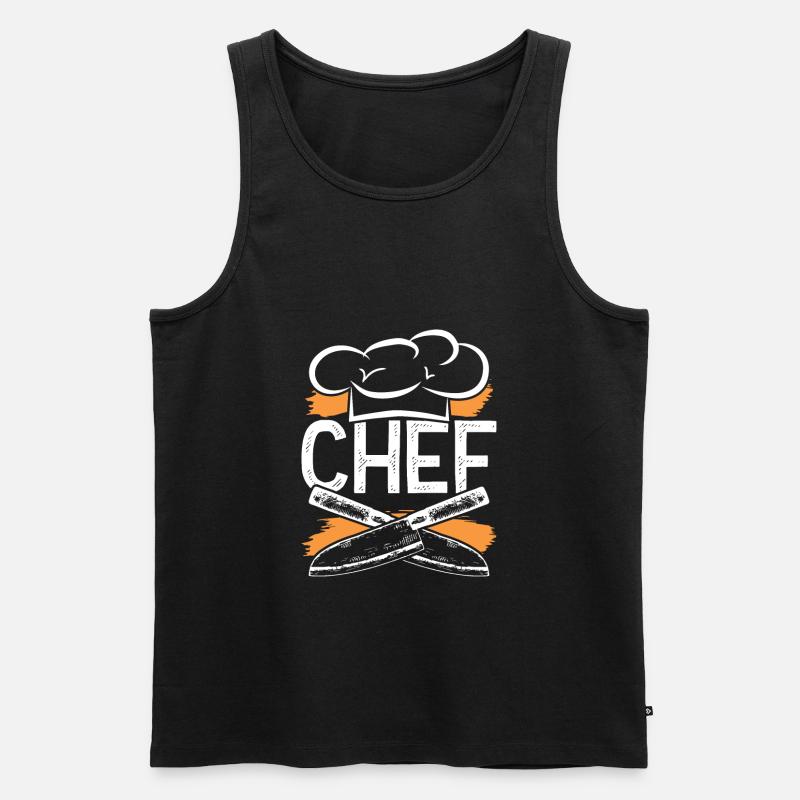 chef kochen - Männer Premium Bio Tank Top - Schwarz
