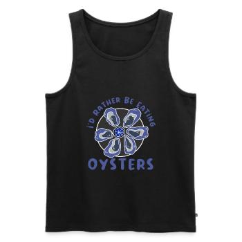 Austern, Meeresfrüchtekoch, Meerestier - Männer Premium Bio Tank Top - Schwarz - Vorne - Michal (187cm)