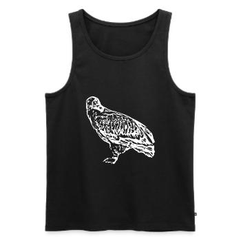 Wanderfalke, Falke, Falke, Vogel, Raubfalke, Falke - Männer Premium Bio Tank Top - Schwarz - Vorne - AI Model Male 178 light (178cm)