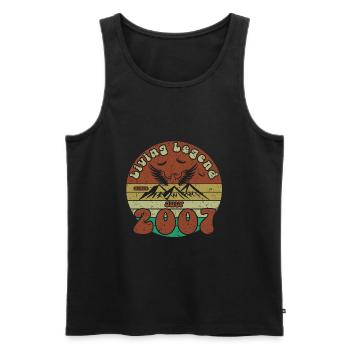 18th Birthday Living Legend since VIN 07/2007 - Men's Premium Organic Tank Top - black - Front - Michal (187cm)
