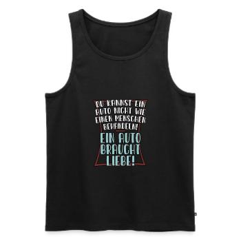 Auto Liebe Tuning - Männer Premium Bio Tank Top - Schwarz - Vorne - Michal (187cm)