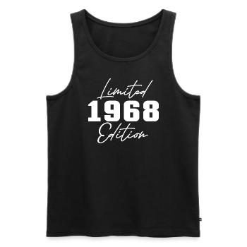 55. Geburtstag Männer Frauen Jubiläum 55 Jahre alt - Männer Premium Bio Tank Top - Schwarz - Vorne - Michal (187cm)