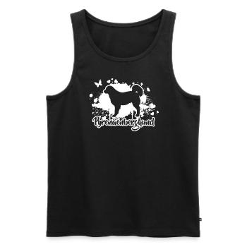 Pyrenäenberghund Hunde Hunderasse Wilsigns - Männer Premium Bio Tank Top - Schwarz - Vorne - Michal (187cm)