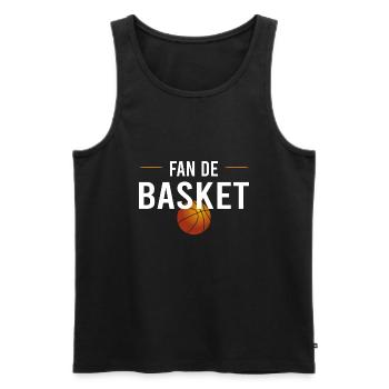basket / Basketball - Débardeur bio Premium Homme - noir - Devant - Michal (187cm)