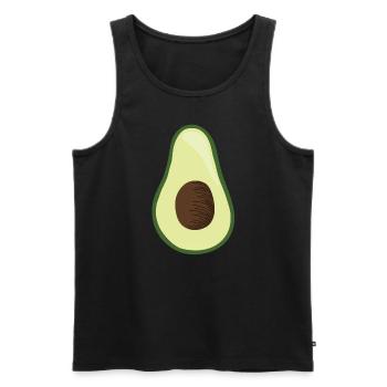 Avocado Kostüm Faschingskostüm Fasching Avocados - Männer Premium Bio Tank Top - Schwarz - Vorne - Michal (187cm)