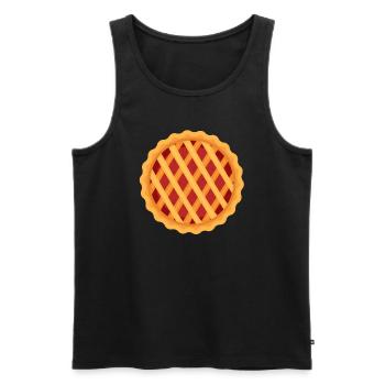 Pie Karneval Kostüm Verkleidung Fasching Pies Cake - Männer Premium Bio Tank Top - Schwarz - Vorne - Michal (187cm)