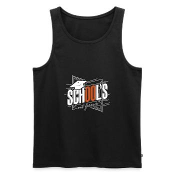 Schulabschluss Abschlussfeier School`s Out Forever - Men's Premium Organic Tank Top - black - Front - Michal (187cm)