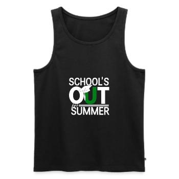 Sommerferien Schulende School`s Out For Summer - Men's Premium Organic Tank Top - black - Front - Michal (187cm)
