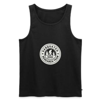 Official Bigfoot Sasquatch Research Team - Men's Premium Organic Tank Top - black - Front - Michal (187cm)