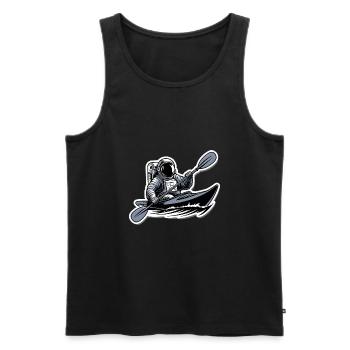 Kayak Astronaut Adventure Outdoor - Men's Premium Organic Tank Top - black - Front - Michal (187cm)