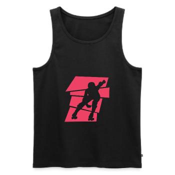 Roller Derby - Débardeur bio Premium Homme - noir - Devant - Michal (187cm)