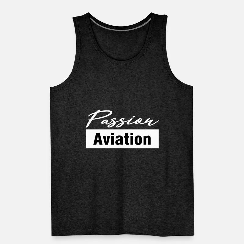Luftfahrt - Flugzeug Männer Premium Bio Tank Top