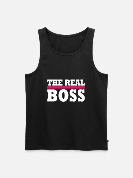 The real boss - Men's Premium Organic Tank Top - black