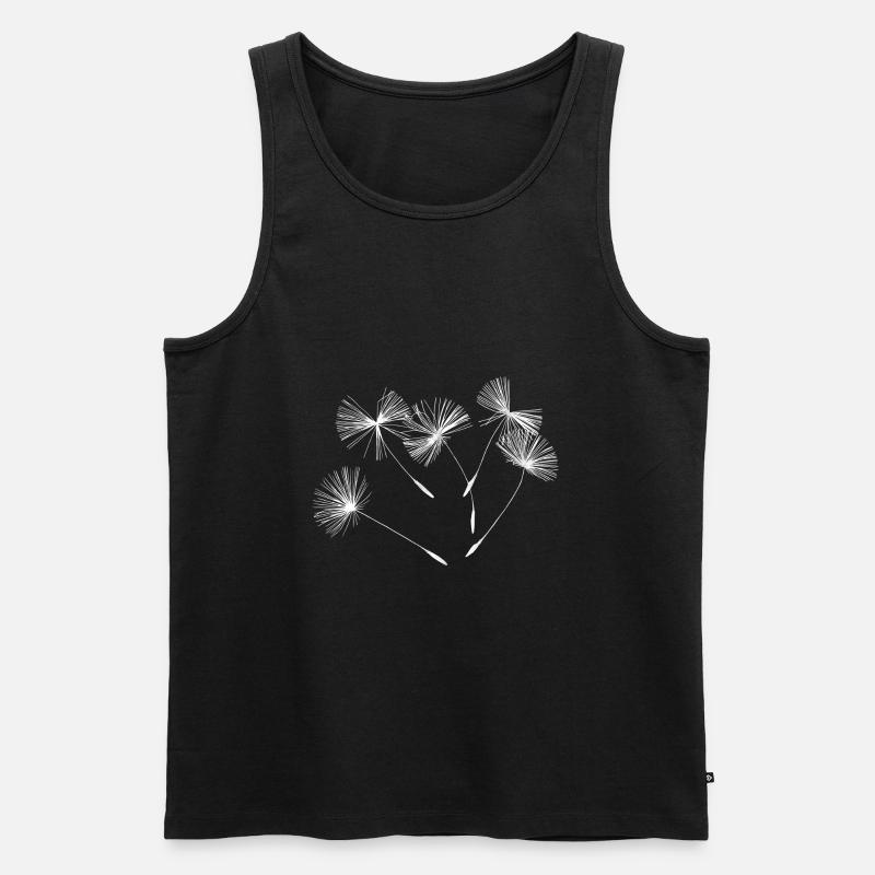 Pusteblume - Männer Premium Bio Tank Top - Schwarz