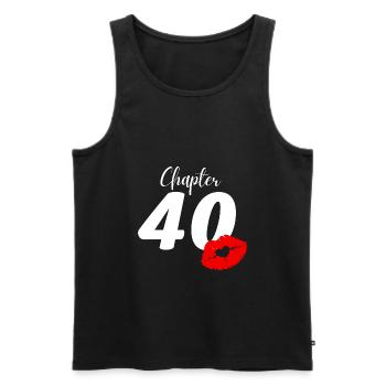 40. Geburtstag - Männer Premium Bio Tank Top - Schwarz - Vorne - AI Model Male 178 light (178cm)