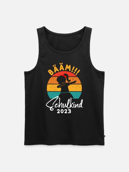 BÄÄM SCHULKIND 2023 - Männer Premium Bio Tank Top - Schwarz