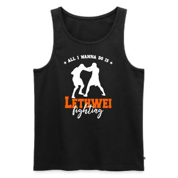 Lethwei Birman Kick Boxing - Débardeur bio Premium Homme - noir - Devant - Michal (187cm)