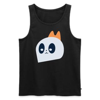 kleines Gespenst - Männer Premium Bio Tank Top - Schwarz - Vorne - Michal (187cm)