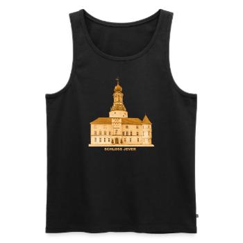 Jever Schloss Friesland Niedersachsen Nordsee - Männer Premium Bio Tank Top - Schwarz - Vorne - AI Model Male 178 light (178cm)