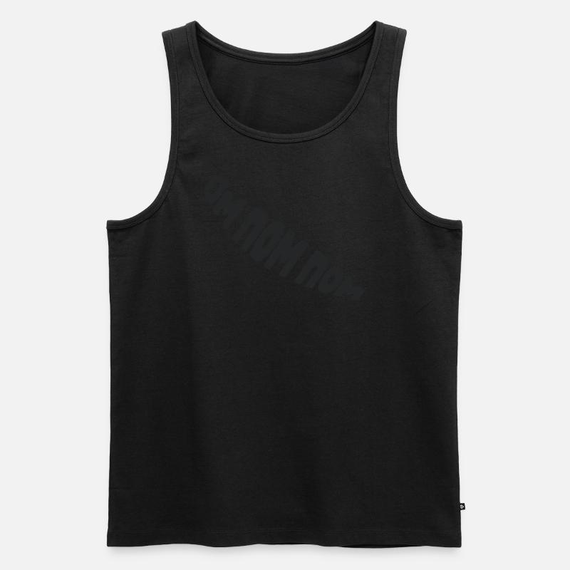 Om Name Name - Männer Premium Bio Tank Top - Schwarz