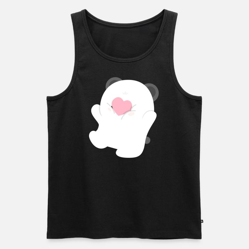 Panda-Liebe Teil 2 - Männer Premium Bio Tank Top - Schwarz