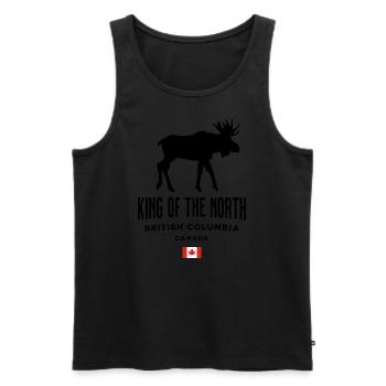 British Columbia - Männer Premium Bio Tank Top - Schwarz - Vorne - AI Model Male 178 light (178cm)