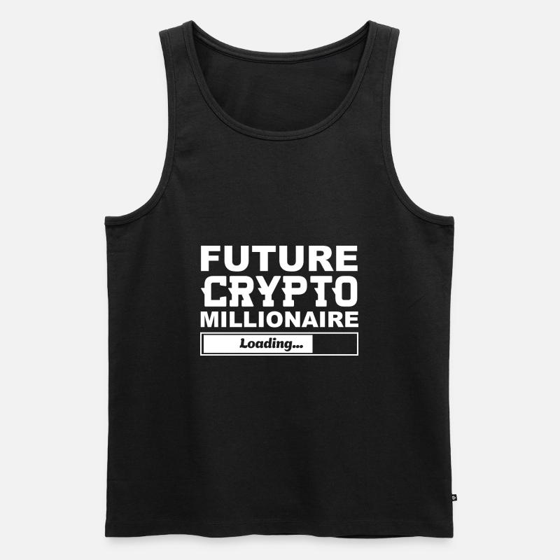 Future Crypto Millionaire is Loading - Men's Premium Organic Tank Top - black