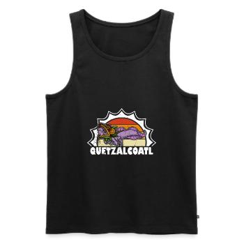 Quetzalcoatl Axolotl Mexico Aztecs Deity - Men's Premium Organic Tank Top - black - Front - Michal (187cm)