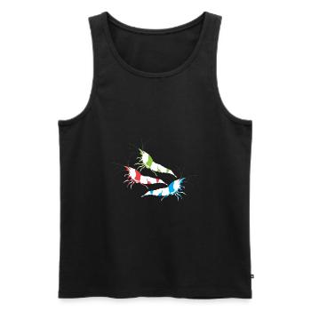 Shrimp - Men's Premium Organic Tank Top - black - Front - AI Model Male 178 light (178cm)